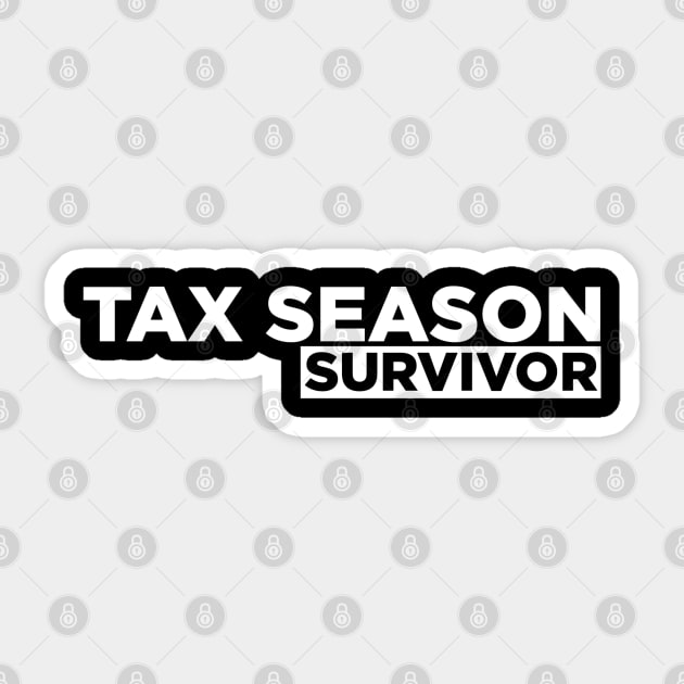 Accountant Tax Season Survivor Sticker by Printnation